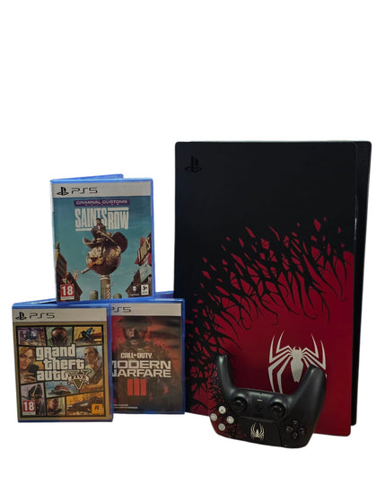 Playstation 5 Console: Marvel's Spider-Man with 3 games