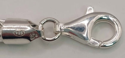 925 Silver rope stye Bracelet 22.3g 8