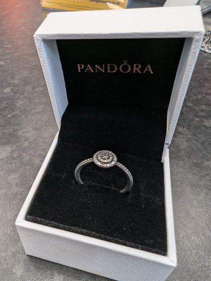 PANDORA SILVER RING SIZE M LEIGH STORE