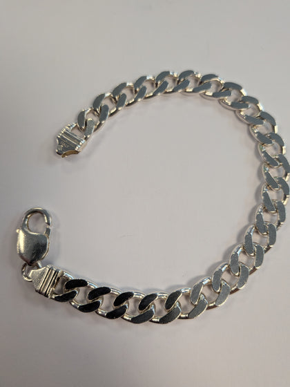 Silver Curb Bracelet