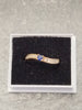 Blue stone 9ct ring Size M