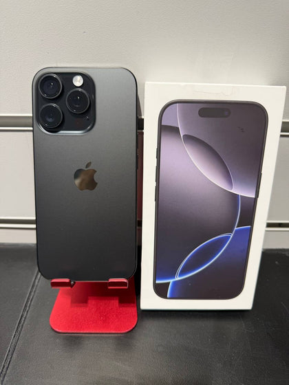 Apple iPhone 16 Pro 256GB Black Titanium, Unlocked 100% Cycle Count 5