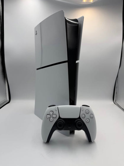 SONY PLAYSTATION 5 SLIM DIGITAL EDITION, 1TB, WHITE, WITH WHITE DUAL SENSE CONTROLLER, UNBOXED
