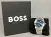 Hugo Boss Candor 41mm Blue Dial 3 Hand Stainless Steel Case Watch ** Boxed **