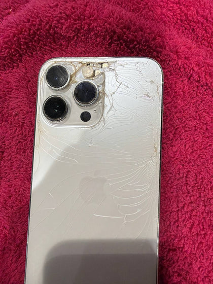 *Cracked Back* iPhone 14 Pro Max, 128GB, White, 82% BH