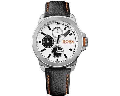 Hugo Boss Orange New York Men's Leather Watch**Boxed**