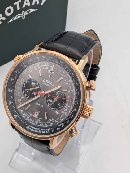 Rotary GS05237 Men's Henley Chronograph Wristwatch - Boxed In Like New Condition