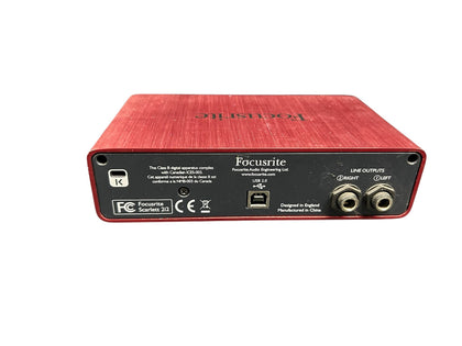 Focusrite Scarlett 2i2 3rd Gen USB Audio Interface For Recording Songwriting