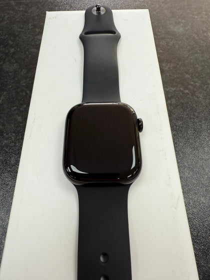 Apple Watch Series 10 - 42mm - GPS - Jet Black Aluminium Case - Black Sport Band - S/M