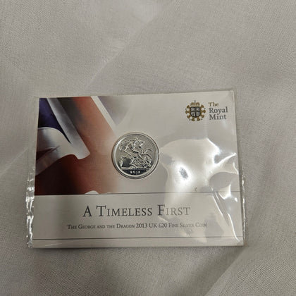 Royal Mint, The George and the Dragon UK 2013 £20 Fine Silver Coin