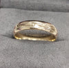 9ct Yellow Gold Decorative Wedding Band - Size N