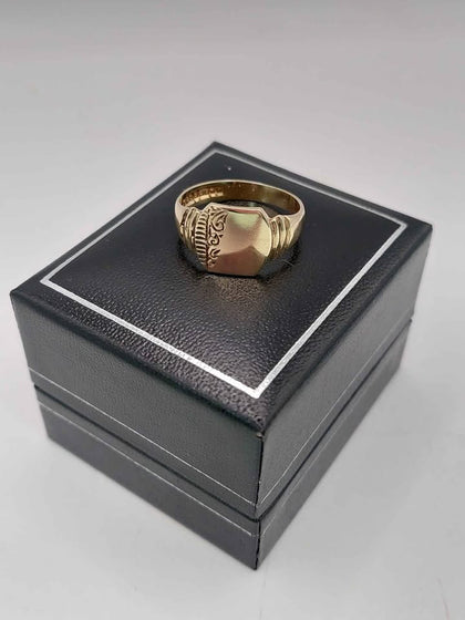 (375 Hallmarked&Tested), 9K 3.1G Gold Ring, Size Q