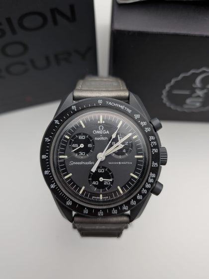 Omega x Swatch Mission for Mercury Watch Boxed Used
