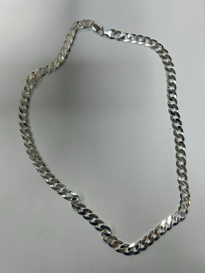 Silver chain 50.7G stamped 925 Length: Approx. 23