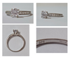 9 Carat White Gold Ring Size  R/S
