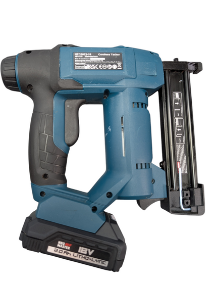 NEU MASTER 18V CORDLESS NAIL GUN WITH BATTERY & CHARGER PRESTON STORE