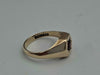 9ct Yellow Gold Men's Signet Ring With Red Stone - Size U - 4.65 Grams