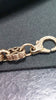 375 HALLMARKED, YELLOW GOLD, STAR AND BARS BRACELET, LOBSTER LOCK, 8", 25.1G, BOXED, PRE OWNED