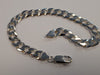 Silver Curb Bracelet 9"