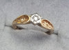 9ct Gold Diamond Ring Size "J"