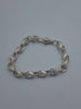 925 Sterling Silver Large Patterned Tulip Bracelet - 8" Long - 20.08 Grans **BRAND NEW