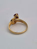 22ct Yellow Gold Ruby Swirl Ring – 2.81g – Size M – Elegant Vintage Style
