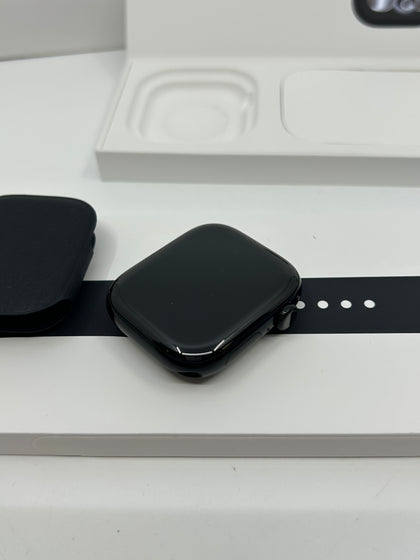 Apple Watch Series 11 GPS Jet Black Aluminium Case with Sport Band