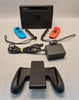 Nintendo Switch Console, 32GB + Neon Red/Blue Joy-Con (crack in screen protector, immaculate underneath)