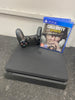 PLAYSTATION 4 SLIM WITH 1 GAME LEIGH STORE