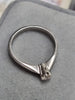 18ct White Gold Diamond Ring Size "O"