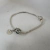 Pandora Bracelet with 2 Charms, Daughter Charm & Green Stone Charm, 25.50Grams, Hallmarked 925 ALE, Size: Approx. 8"