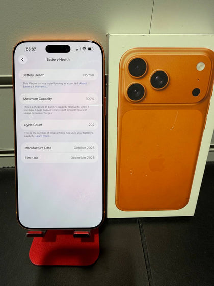 Apple iPhone 17 Pro Max (A3526) 512GB Cosmic Orange, Unlocked