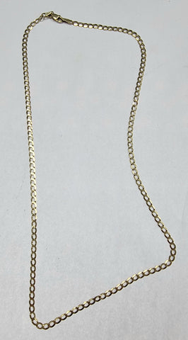 9ct Gold Curb Chain 18