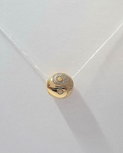 Pandora Moments Gold Textured Yin and Yang Mini Charm