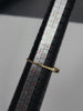 9ct Yellow Gold I Love You Ring With Clear And Black Stones - 1.34G - Size P. Hallmarked