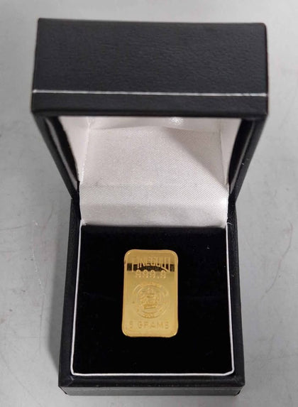 24ct Gold Bar 999 5.0G 1'' in Length