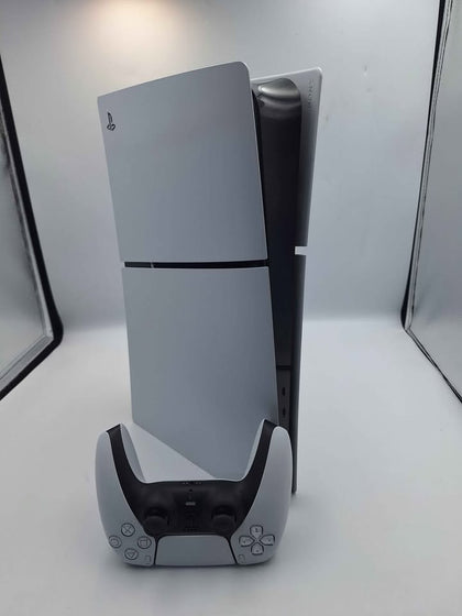Sony PlayStation 5 Slim (PS5) Digital Edition New Gen 4K Home Gaming Console - Unboxed W/ White Pad
