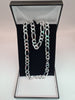 BRAND NEW SILVER CHAIN FIG, 925, WEIGHT 69.77 LENGHT 22"