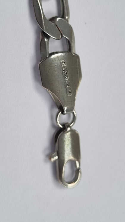 Silver Curb Bracelet 9