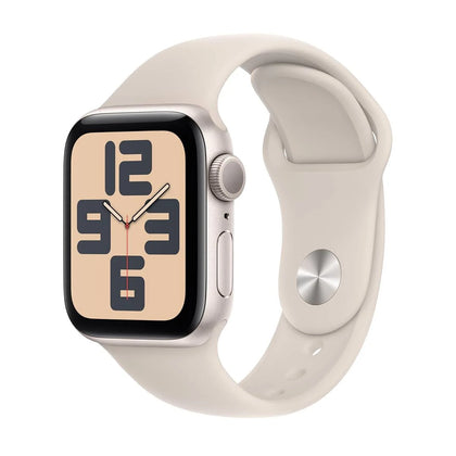 Apple Watch SE 2nd Generation (GPS, 40mm) - Starlight Aluminium Case with M/L Starlight Sport Band.