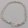 BRAND NEW 925 silver bracelet rope style 14.0g Boxed 8" hallmarked