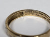 Beautiful 9CT Yellow Gold Band Ring With Footprint Design And Inscription - 2.05g - Size U - Hallmarked
