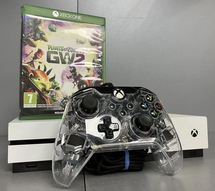 Microsoft Xbox One S 500GB White Console Bundle ( + Plant vs Zombies GW2 )
