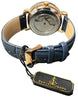 Samuel Joseph Limited Edition Navy & Gold Automatic Skeleton Men's Watch