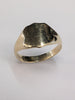 9ct yellow gold signet ring size V