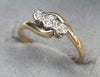 18ct Gold Diamond Ring Size M
