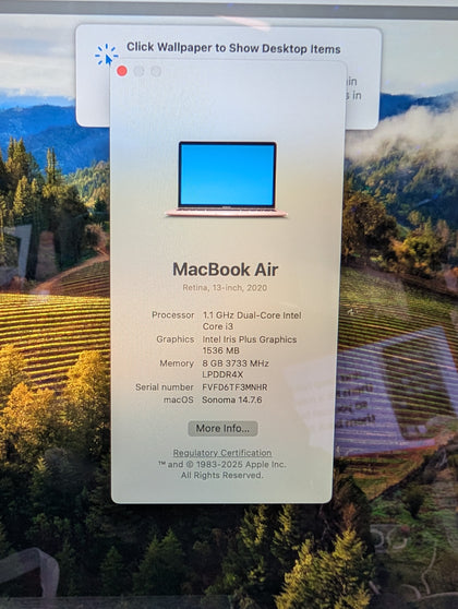 ROSE APPLE MAC BOOK AIR A2179