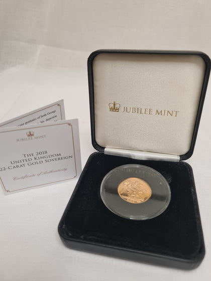 2018 22ct Queen Elizabeth II full Sovereign