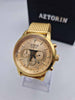 Aztorin Sport A065.G431 Gold Tone Quartz Chronograph Men's Watch – 43mm
