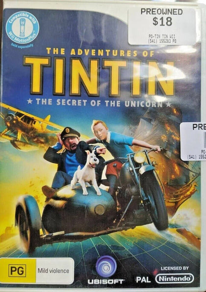 The Adventure Of Tintin Secret Of The Unicorn Wii Games Wii Nintendo